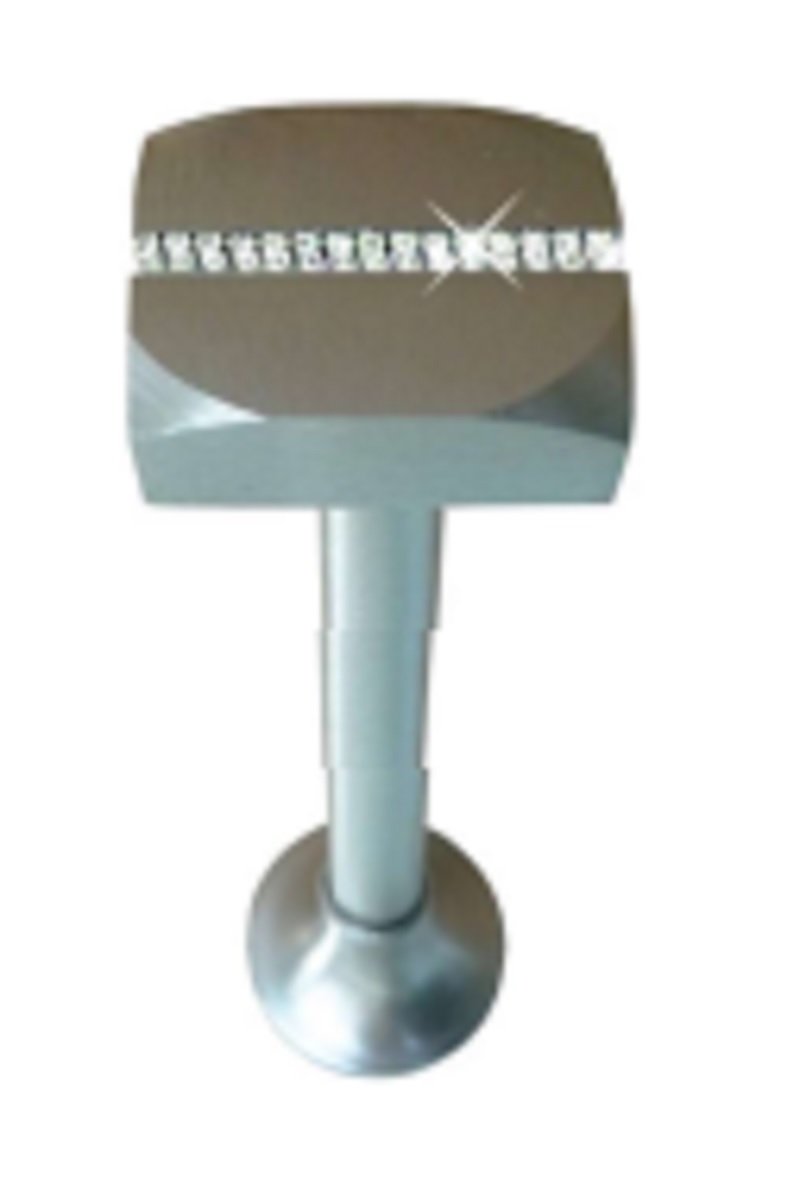 Αμπράζ για Κουρτίνες Inox σειρά Giona Strass 06073 Νίκελ ματ/Χρώμιο