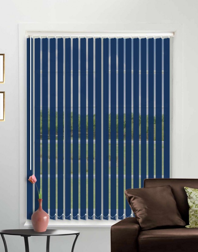 Κάθετες Υφασμάτινες Περσίδες Μπλε σειρά 2020