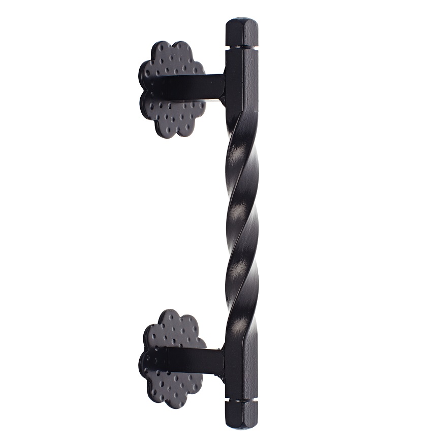 Λαβές Εξώπορτας Ζωγομετάλ σειρά 0217 Μαύρο (Μήκος 29.4cm)