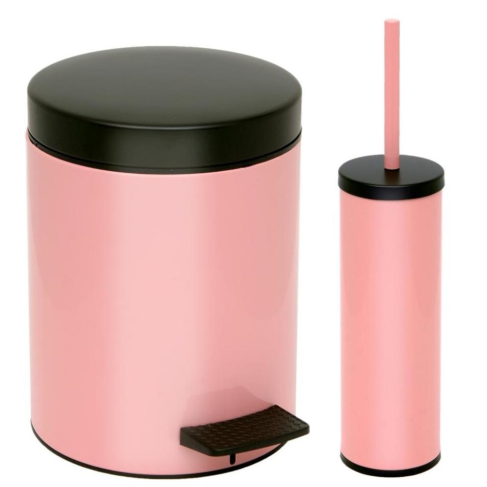 Σετ Χαρτοδοχείο 5lt & Πιγκάλ Pam σειρά 05-097-303 σε Ροζ Μαύρο (χωρίς Soft Close)