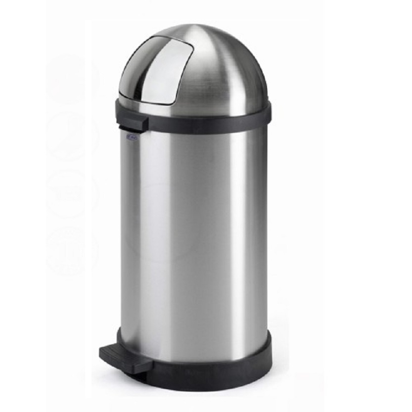 Κάδοι Απορριμάτων 50Lt Ram σειρά 3500100 Inox Ματ (36x79cm)