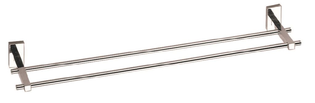 Διπλές Πετσετοθήκες Μπάνιου Inox σειρά Mineral 40700-6 Χρώμιο 60cm