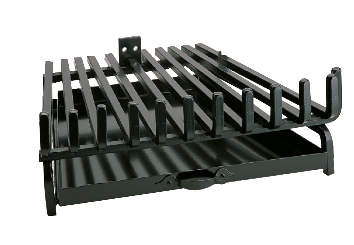 Σχάρες τζακιού Economy με σταχτοθήκη σειρά 898 Μαύρο (60cm x 42cm x 50cm)