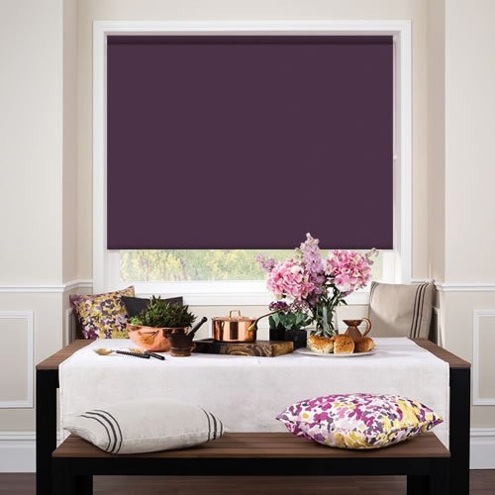 Μονόχρωμο Ρόλερ σκίασης σειρά Dark Purple 0035