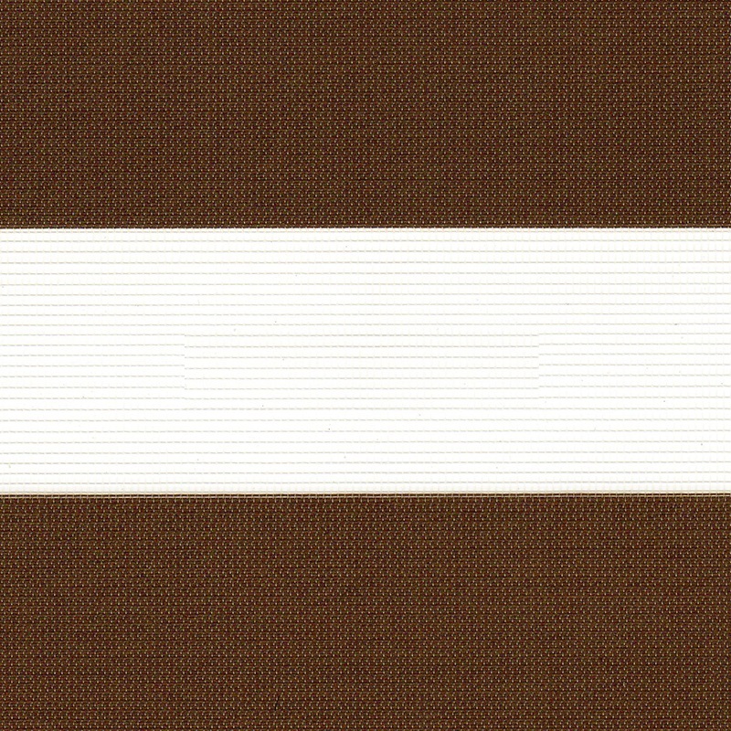 Διπλά Ρόλλερ Ελεγχόμενης Σκίασης Καφέ Σκούρο 49-08