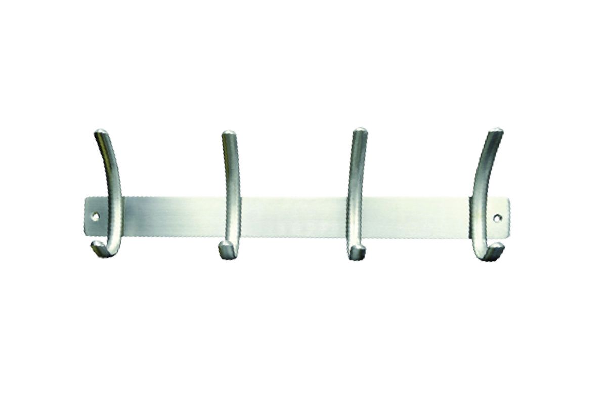 Ανοξείδωτη Κρεμάστρα Ρούχων 4 Θέσεων Top Line 01003 Inox ματ (Μήκος 36cm)