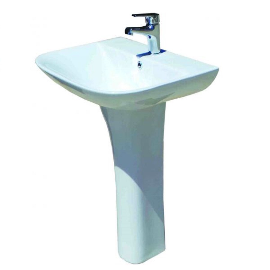 Νιπτήρας με Κολώνα Sanitary σειρά Suite 27-3664 Λευκό (56x45cm)