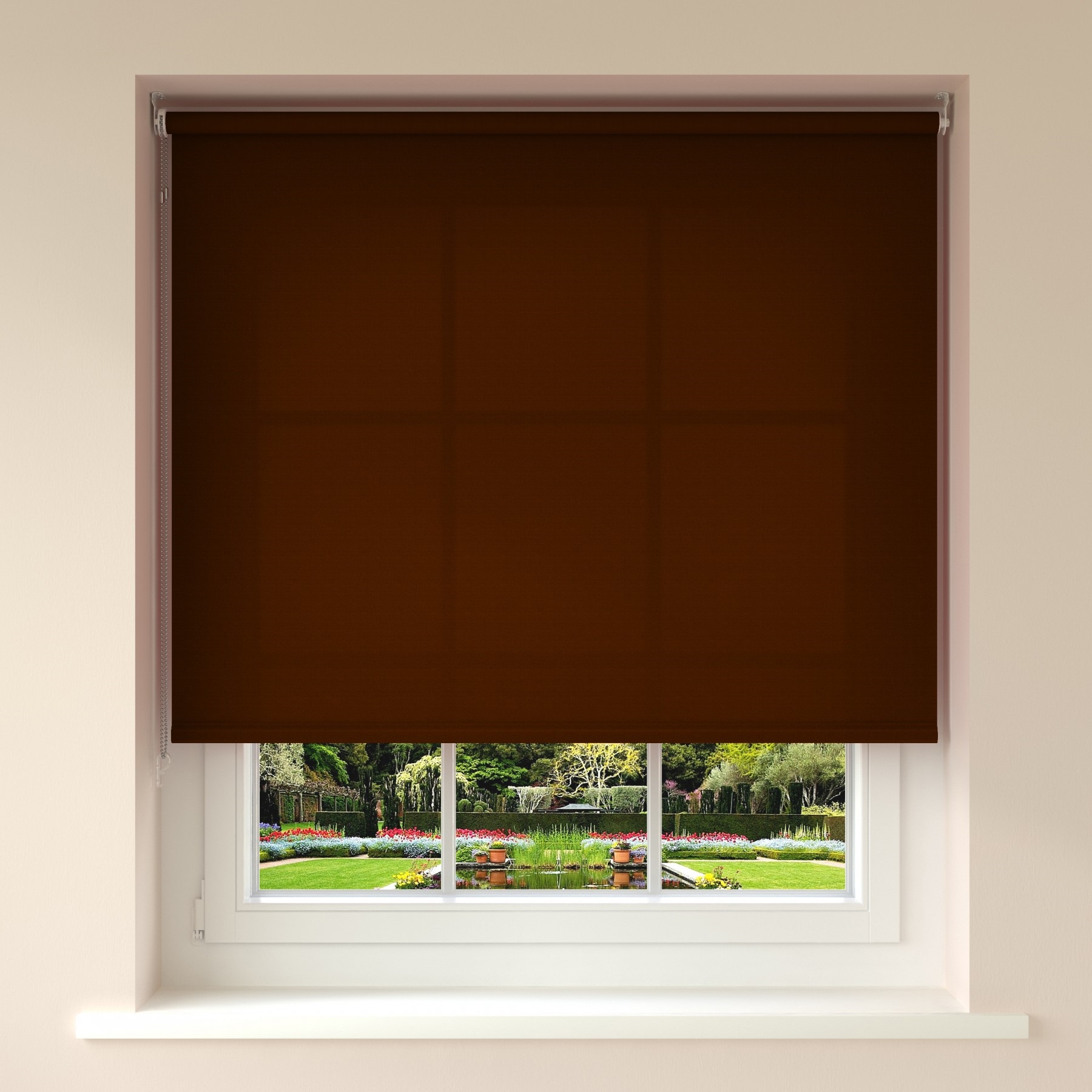 Μονόχρωμο Ρόλερ σκίασης Luxury σειρά Καφέ 17431