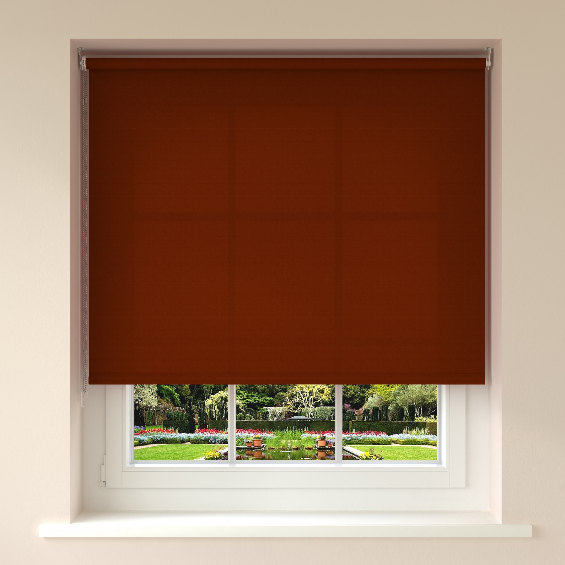 Μονόχρωμο Ρόλερ σκίασης Luxury σειρά Καφέ 17432