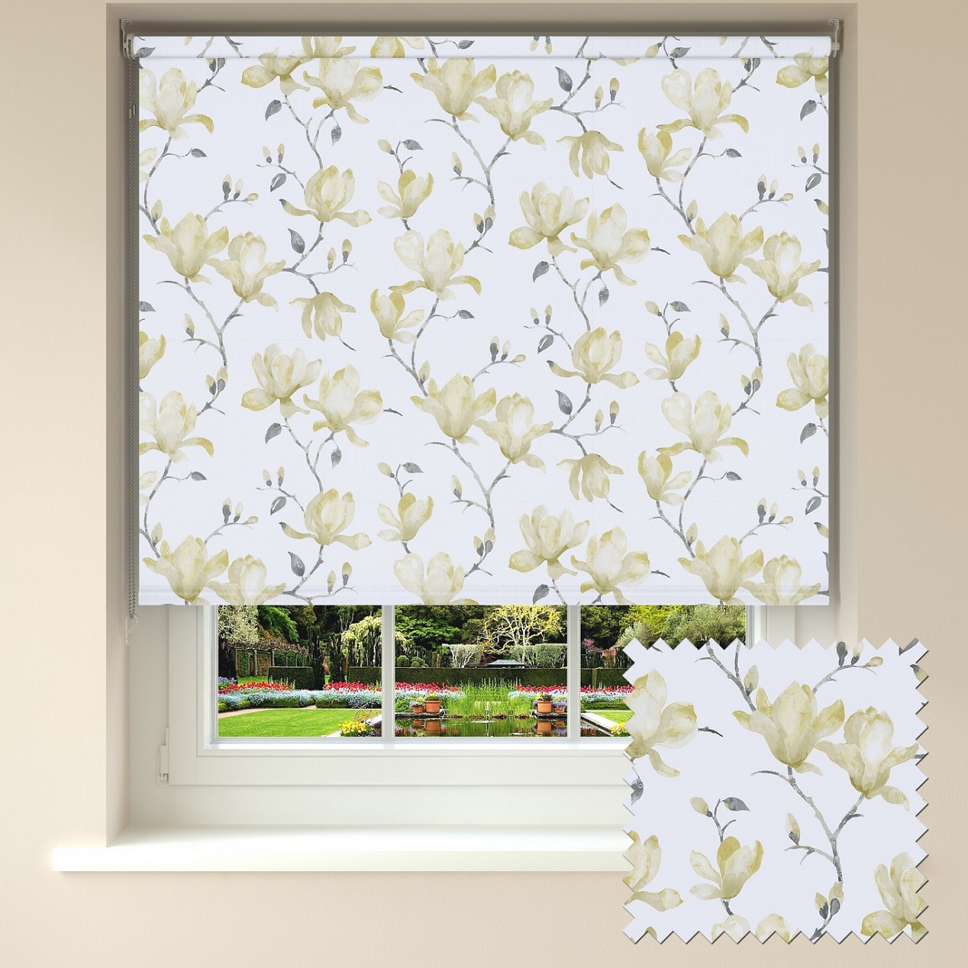 Ρόλερ Ολικής Συσκότισης Black Out Luxury Magnolia Pipin 0293