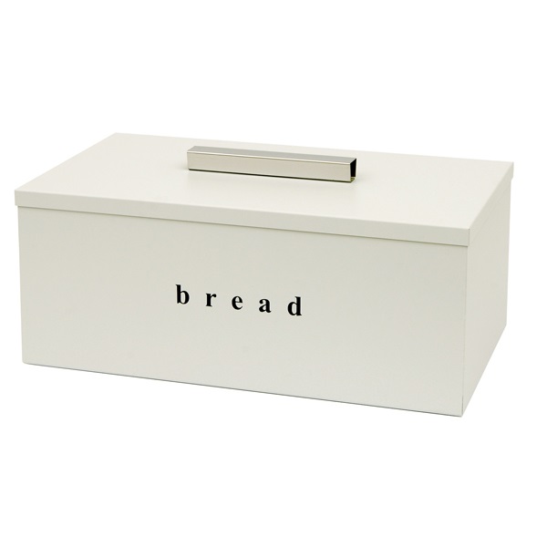 Ψωμιέρα Λευκή Ματ με Καπάκι σειρά 402216-033 (40x22x16cm)
