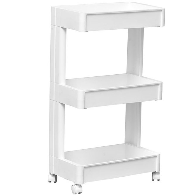 Ραφιέρα με Ρόδες Top Line σειρά 9881 Λευκό (45.5x26x79.5cm)