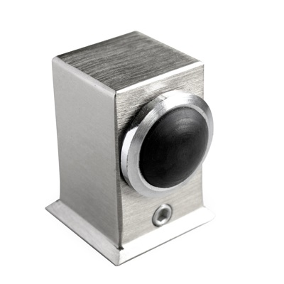 Στοπ Πόρτας Δαπέδου Τετράγωνο με Λάστιχο σειρά 1228 σε Νίκελ ματ