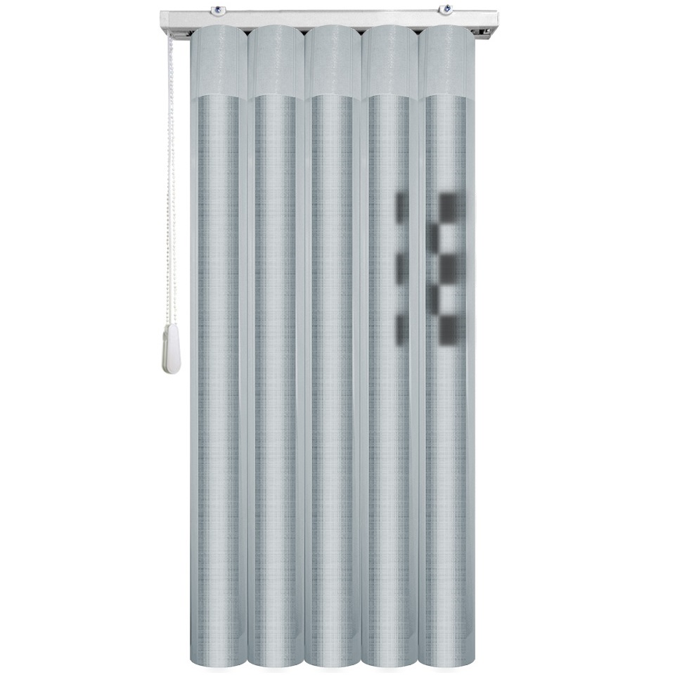 Κάθετη Περσίδα Κουρτίνα Wave με Γκρι Ύφασμα σειρά 493819