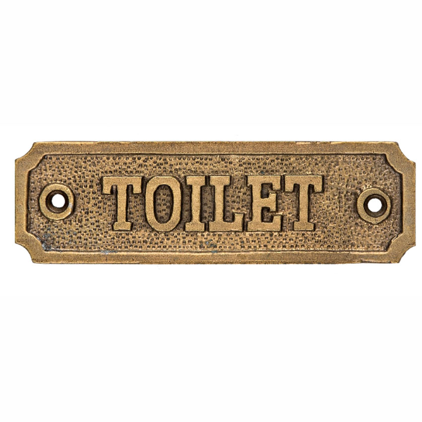 Σήμανση Ένδειξη Τουαλέτας WC σειρά 0458 Αντικέ (11,5x3,5cm)