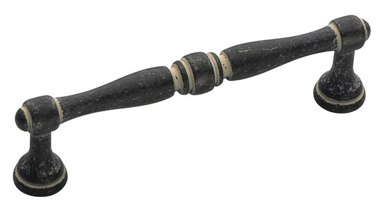 Λαβές Επίπλων Roline σειρά 0583 Μαύρος Σίδηρος (σε 9.6cm ή 12.8cm) (Μαύρος Σίδηρος) (Μήκος 11cm (Κέντρα Βίδας 9.6cm))