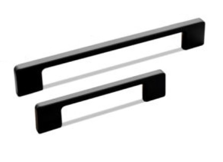 Λαβές Επίπλων Convex σειρά 1361 Μαύρο ματ (12.8cm ή 19.2cm) (Μαύρο Ματ) (12.8cm)