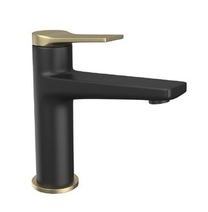 Μπαταρίες Νιπτήρα Karag Andare WNW168073PA-B Μαύρο ματ/Όρο Μπρονζέ (Ύψος 15.8cm)