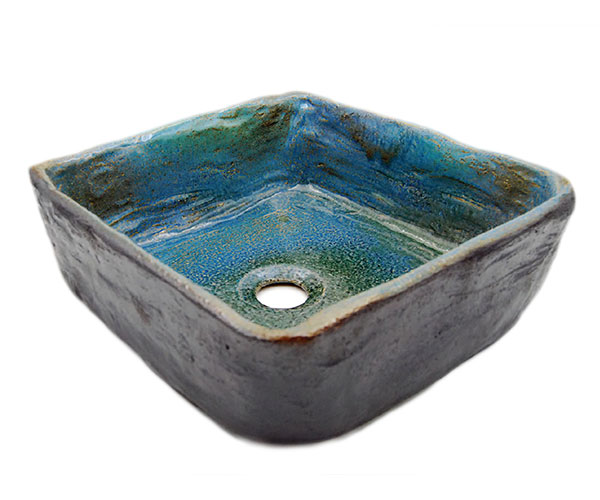 Νιπτήρας Επικαθήμενος σειρά Τυρκουάζ Ανθρακί 4040AT (40x40cm)