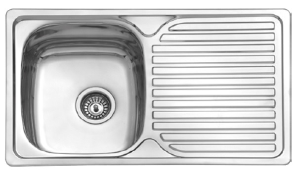 Νεροχύτης Ανοξείδωτος Karag σειρά BL-834B Σατινέ (80x48cm)