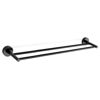 Πετσετοκρεμάστρα 60cm Karag Uno Nero Opaco 126255 Μαύρο Ματ (Αυτοκόλλητο ή Βιδωτό)