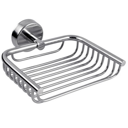 Σαπουνοθήκη 13cm Karag Moderno Chrome 2303 Inox (Αυτοκόλλητο ή Βιδωτό)
