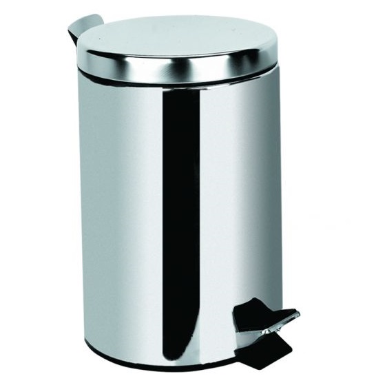 Χαρτοδοχείο 20Lt Inox σειρά 12-1174 Inox Χρωμέ (29.5x44.5cm)