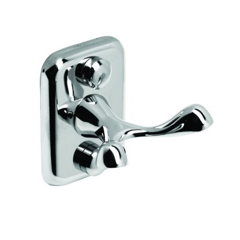 Άγκιστρο Διπλό μπάνιου σειρά 05-9202 Χρωμέ