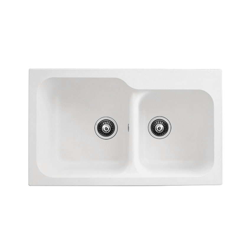 Νεροχύτης Συνθετικός Duralit KZ200-300 (83x50) White