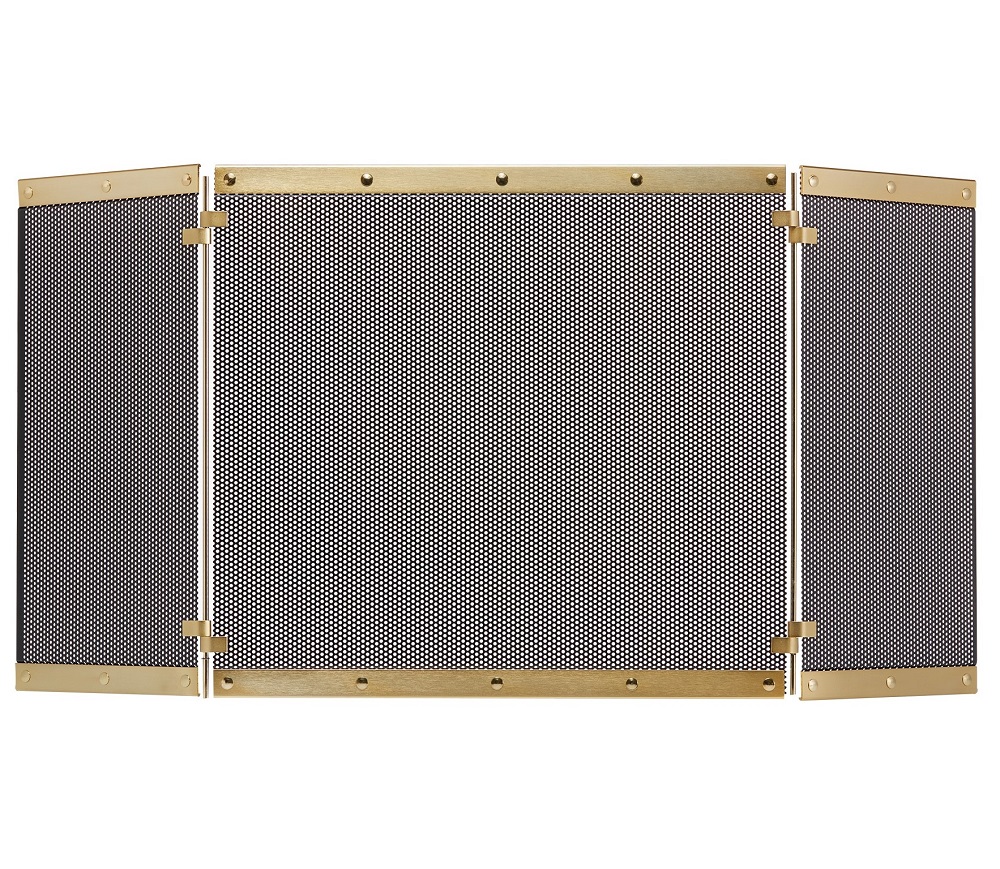 Τρίφυλλη Μεταλλική κάλυψη τζακιού Ζωγομετάλ 0576 Όρο Ματ