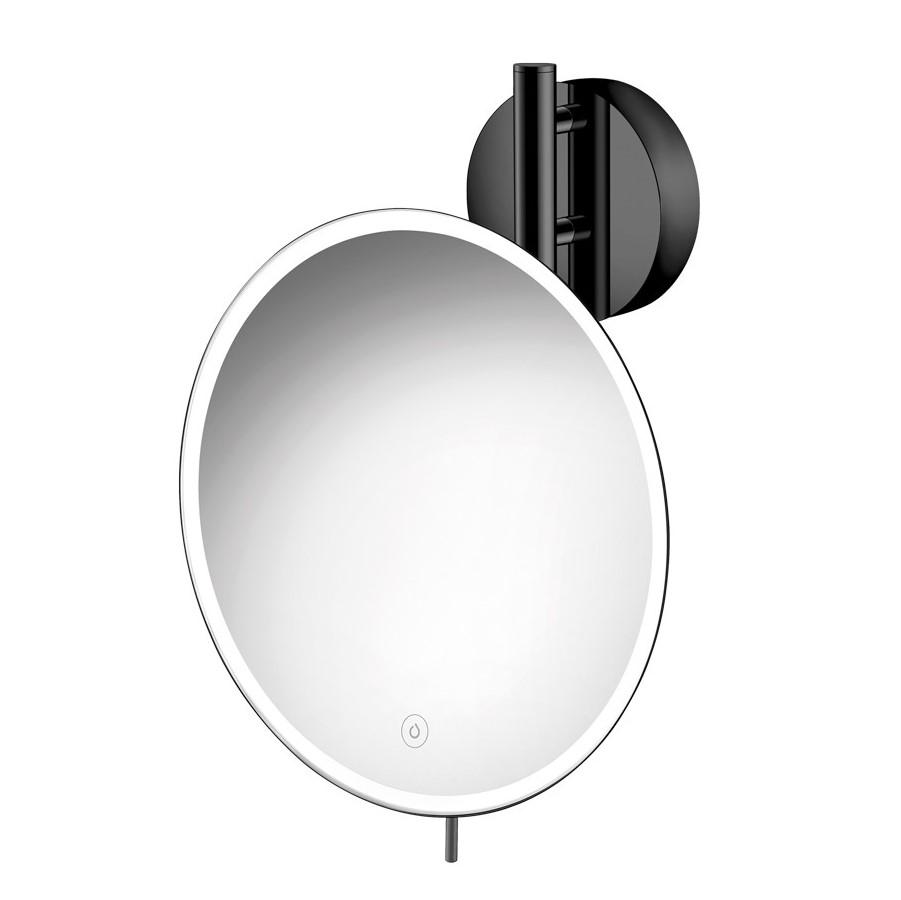 Μεγεθυντικός Καθρέπτης Επιτοίχιος Sanco MRLED-764-A23 Gun Metal Polished