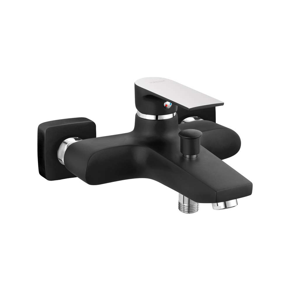 Μπαταρία Λουτρού Ferro σειρά Algeo Square BAQ1BLC Μαύρο Ματ