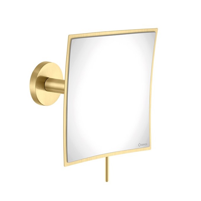 Μεγεθυντικός Καθρέπτης Επιτοίχιος Sanco MR-202-AB12 Brushed Brass