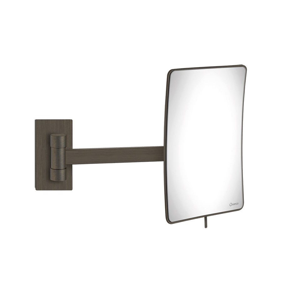 Μεγεθυντικός Καθρέπτης Επιτοίχιος Sanco MR-305-DM25 Dark Bronze Mat