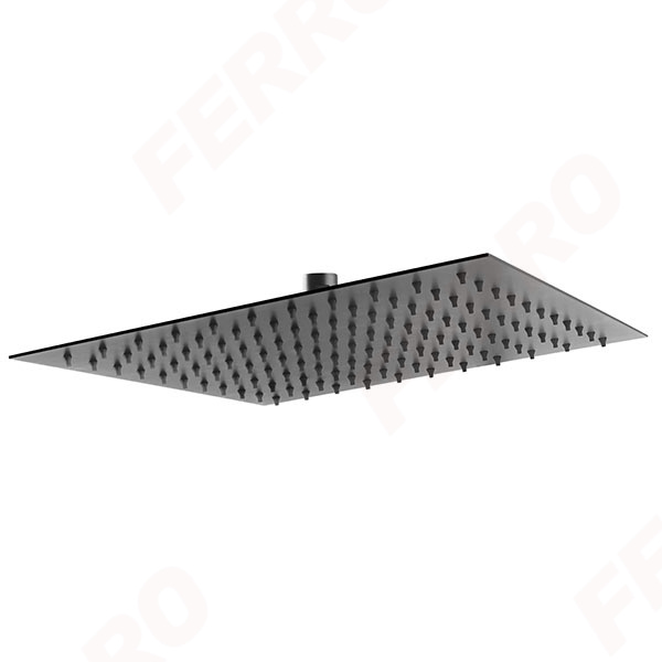 Κεφαλή Ντους 30x30cm Ferro σειρά DSN08BL Μαύρο Ματ