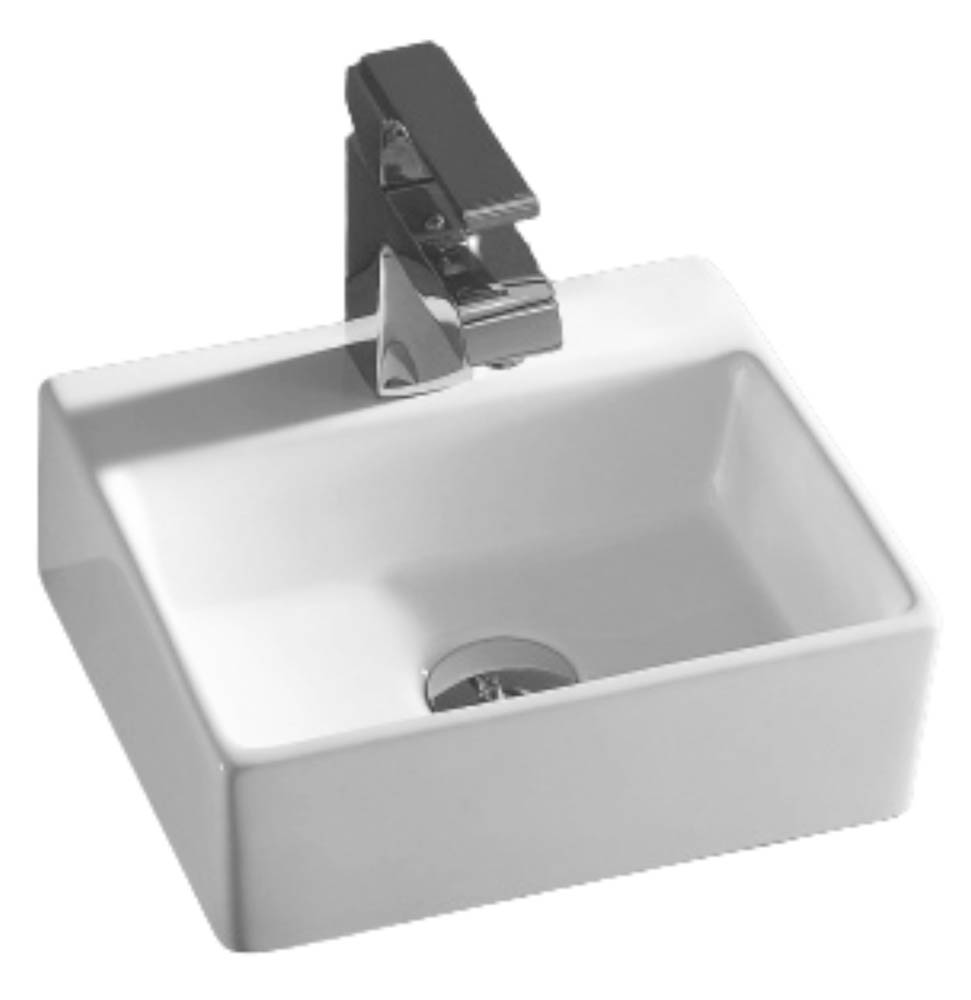 Νιπτήρας Επικαθήμενος Ceramita σειρά F176 Λευκό (33x29cm)