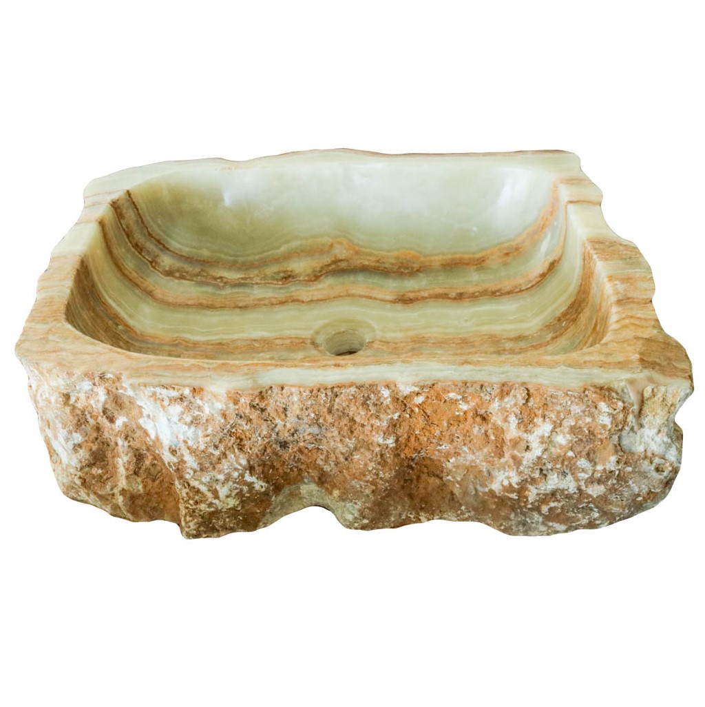 Νιπτήρας Πέτρινoς Επικαθήμενος Stoone σειρά 07-120 (48x40cm)