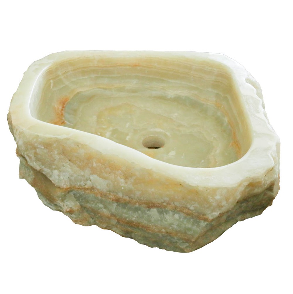 Νιπτήρας Πέτρινoς Επικαθήμενος Stoone σειρά 2a-120 (47x44cm)