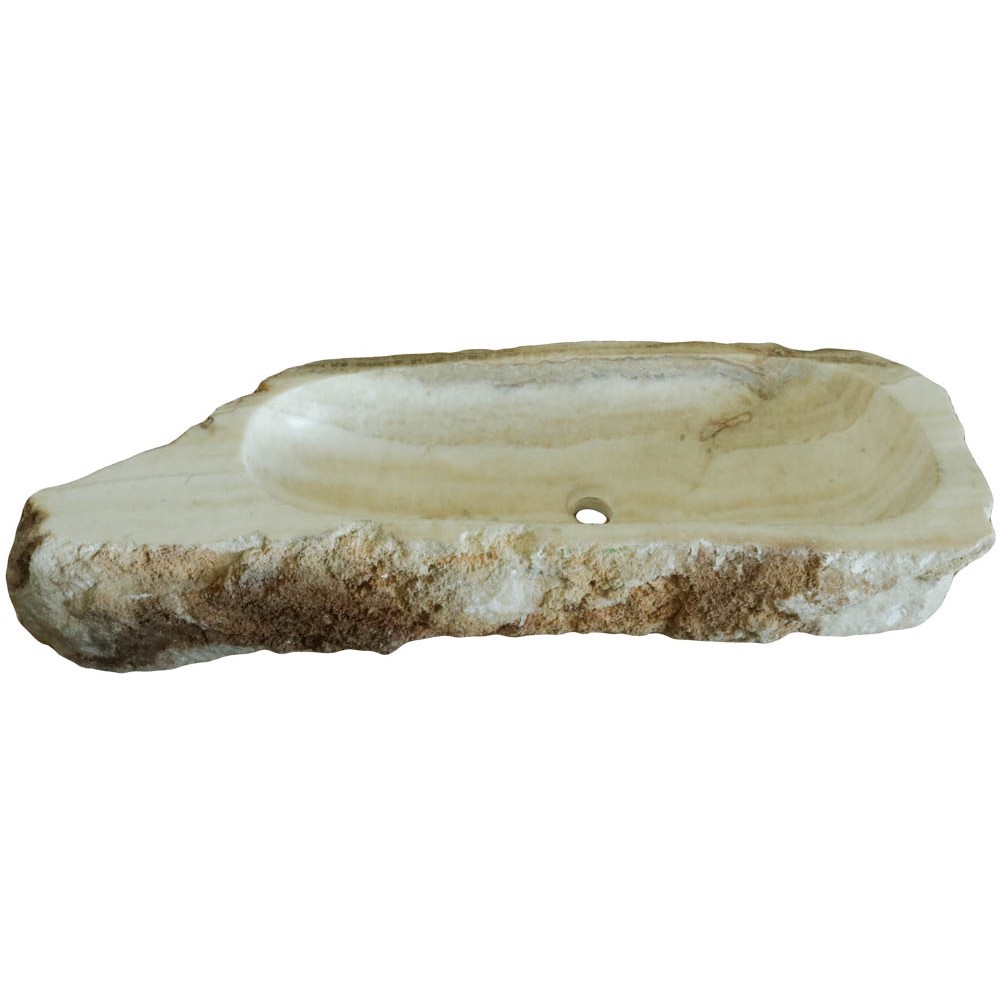 Νιπτήρας Πέτρινoς Επικαθήμενος Stoone σειρά 16-121 (98x38cm)