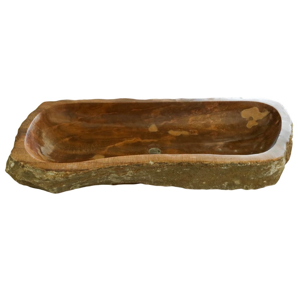 Νιπτήρας Πέτρινoς Επικαθήμενος Stoone σειρά 19-121 (103x42cm)