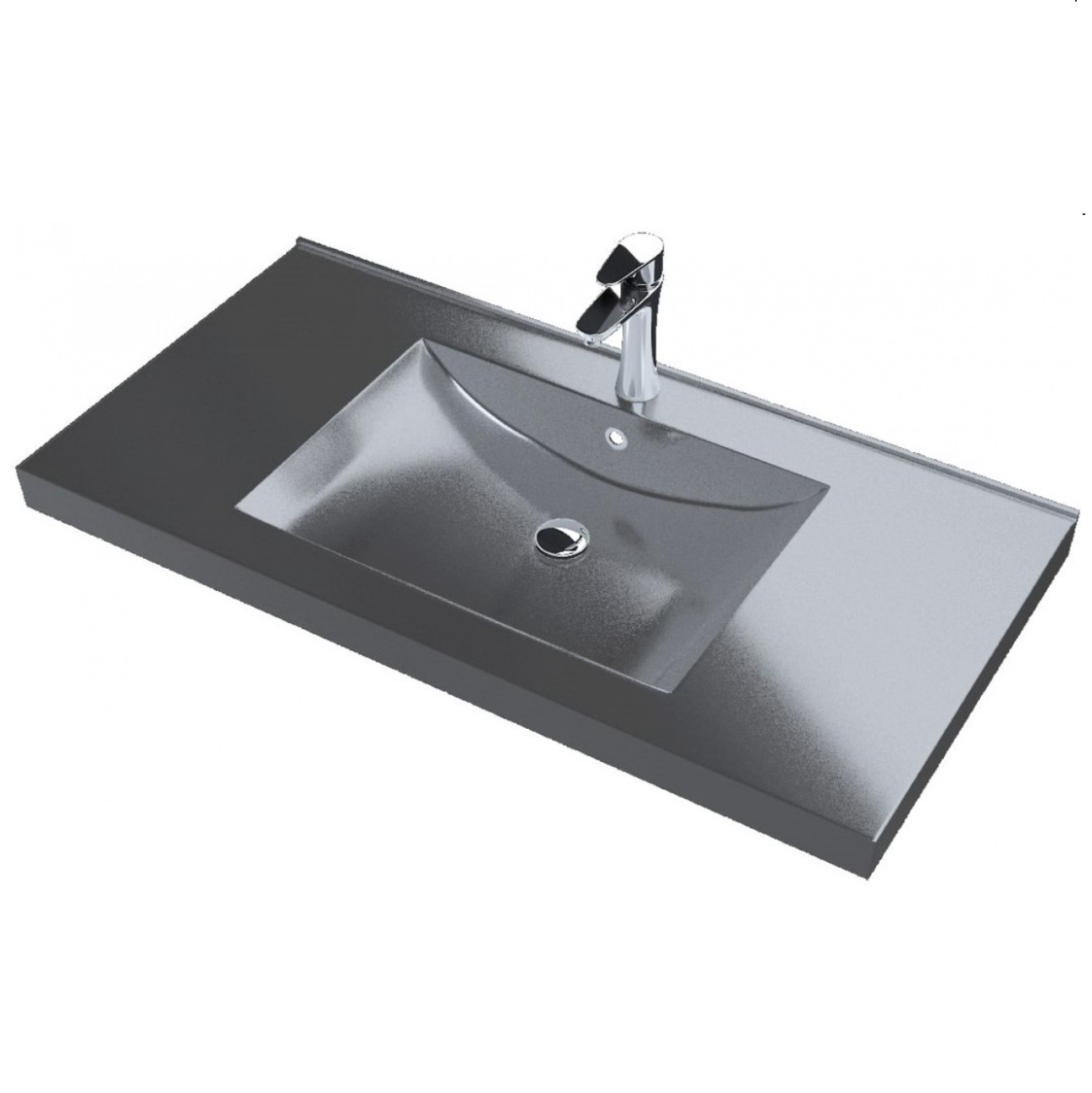 Νιπτήρας Επίπλου Sanitec σειρά Alba Cement (70x46cm)