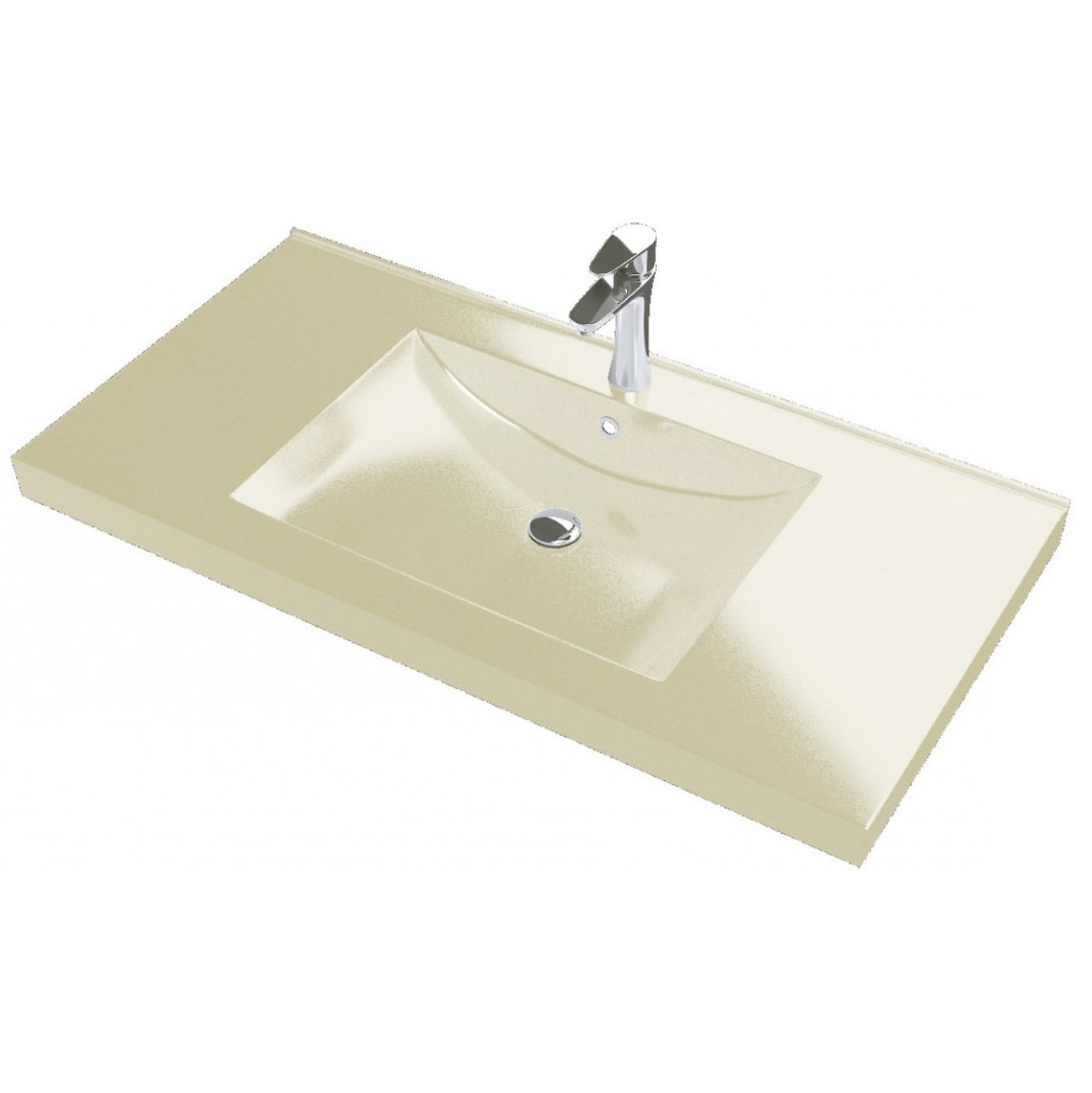 Νιπτήρας Επίπλου Sanitec σειρά Alba Ochra (100x46cm)