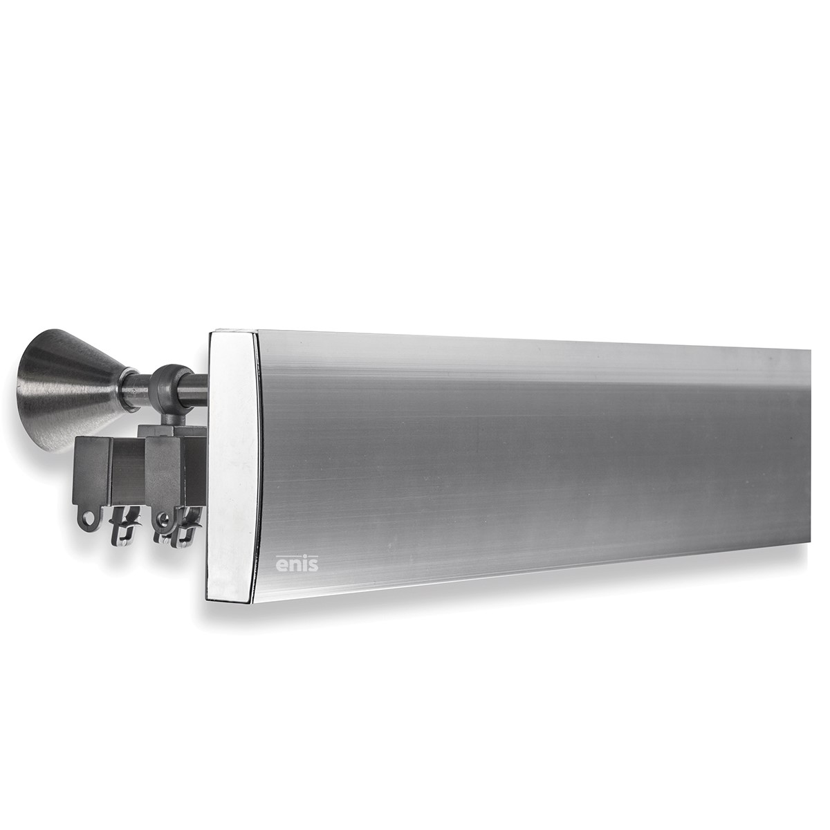 Μεταλλική Μετόπη Domus Με Διπλό Σιδηρόδρομο σειρά 565 Χρώμα 0565-3 σε Νίκελ Ματ