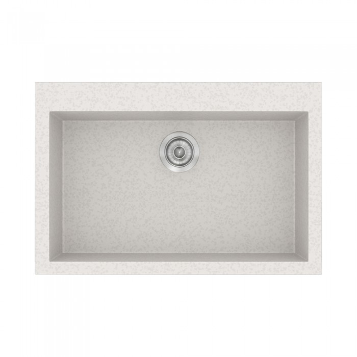 Νεροχύτες Γρανίτη Συνθετικοί Sanitec 338 σε χρώμα 14. Metallic Ice (70x50cm)