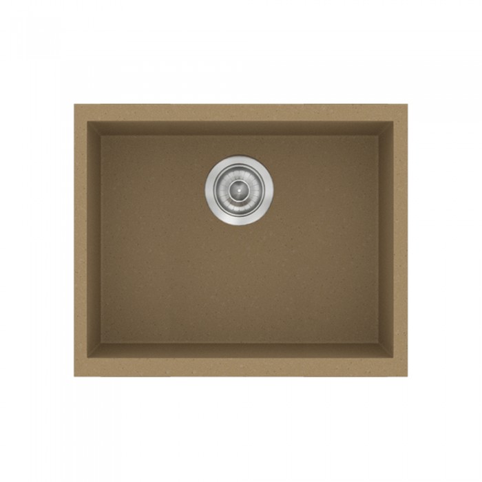 Νεροχύτες Γρανίτη Συνθετικοί Sanitec 341 σε χρώμα 16. Metallic Coffee (50x40cm)