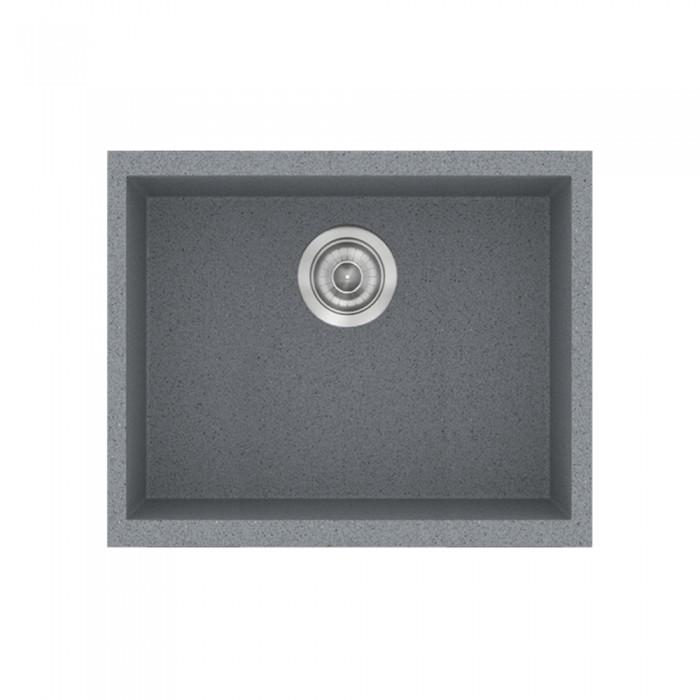 Νεροχύτες Γρανίτη Συνθετικοί Sanitec 341 σε χρώμα 17. Metallic Silver (50x40cm)