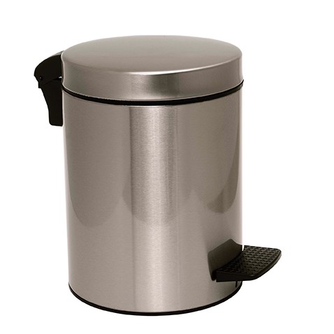 Χαρτοδοχείο 5lt Ορειχάλκινο σειρά 05-096-025 Νίκελ Σατινέ (20x28cm) (χωρίς Soft Close)