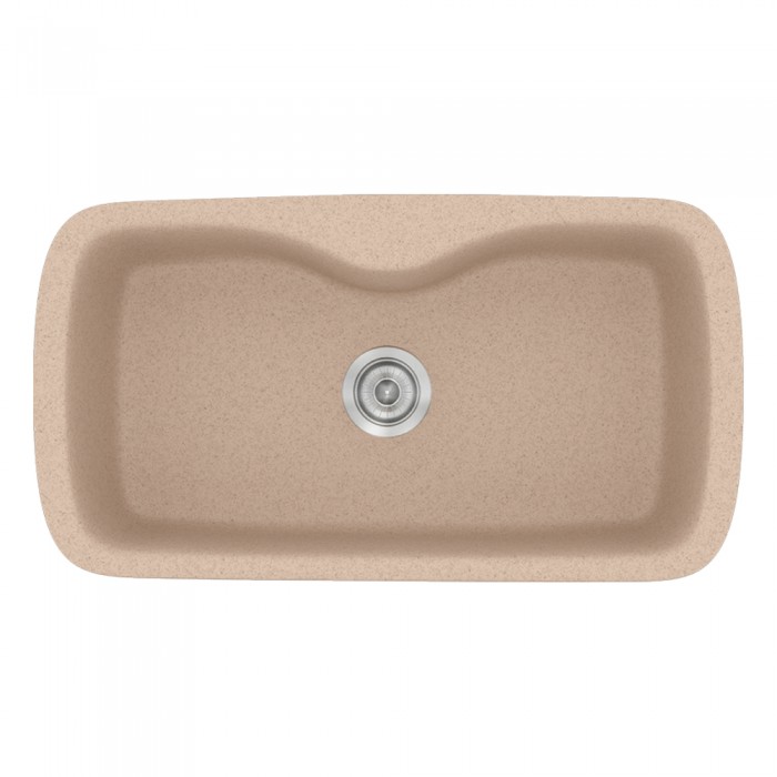 Νεροχύτες Γρανίτη Συνθετικοί Sanitec 321 σε χρώμα 21. Granite Sand (83x51cm)