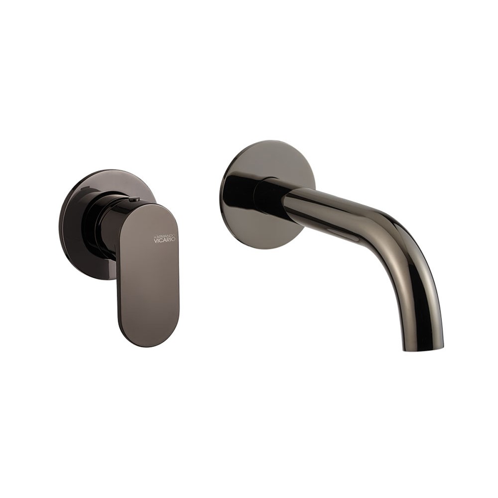 Μπαταρία Νιπτήρος Εντοιχισμού Armando Vicario Slim 500045-405 Black Chrome