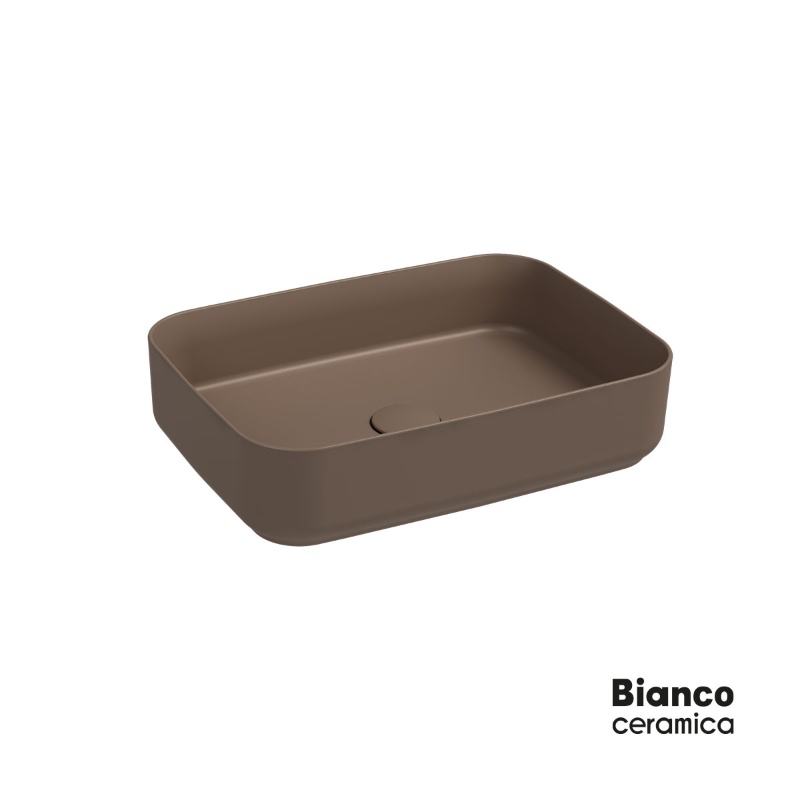 Νιπτήρας Επικαθήμενος Bianco Ceramica Punto 34050-530 Taupe (50x36cm)